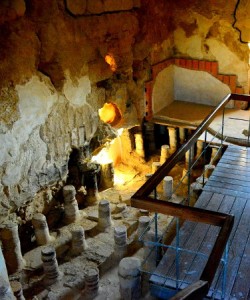 heating mechanism at roman bath house - Masada - Israel